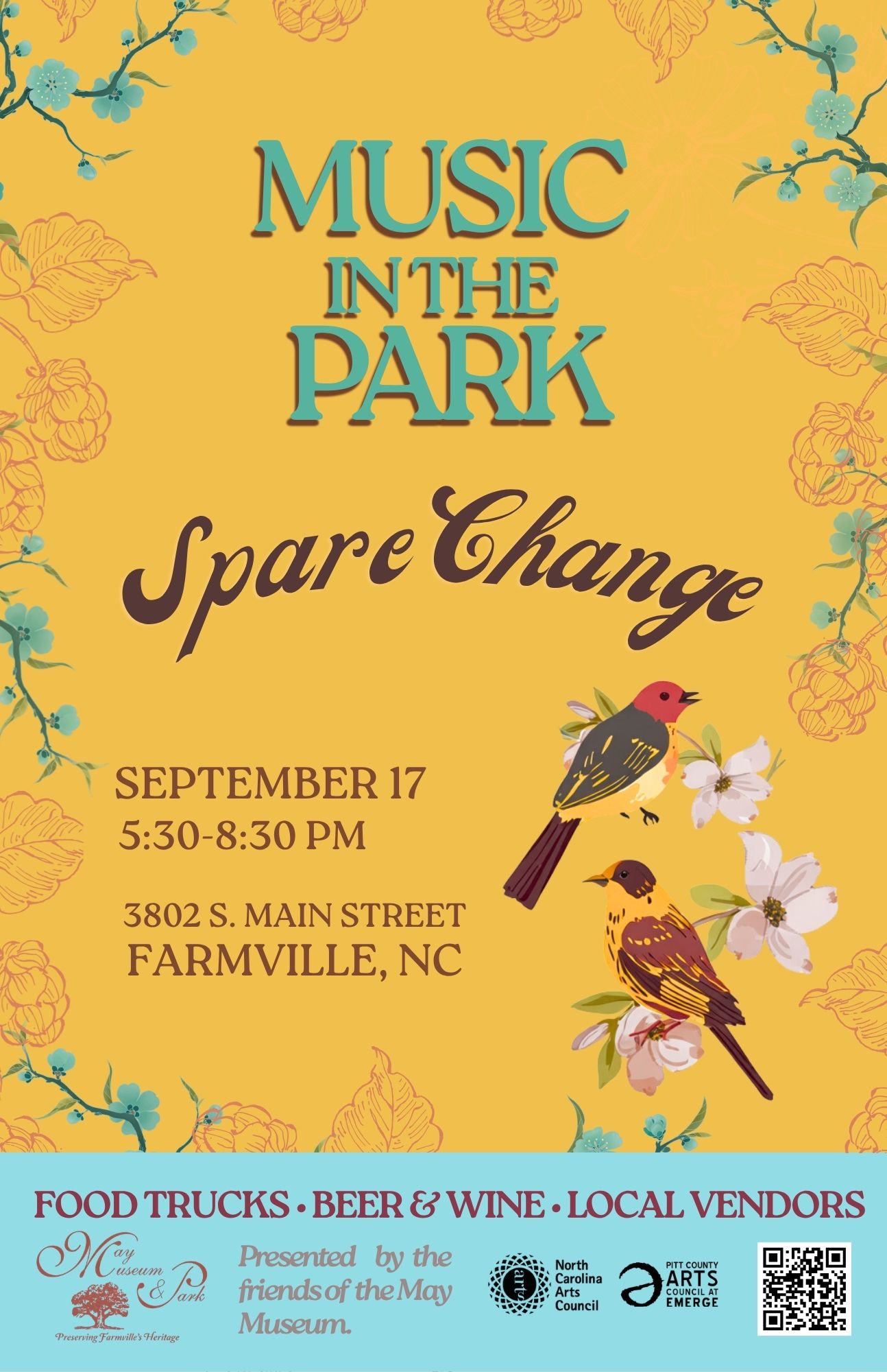 Music in the Park May Museum Farmville NC